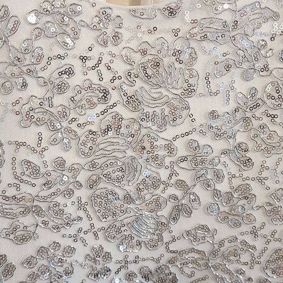 Pink & Violet White and Black Formal Dress - Picture 2 of 6